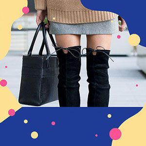 Что носить с высокими сапогами?