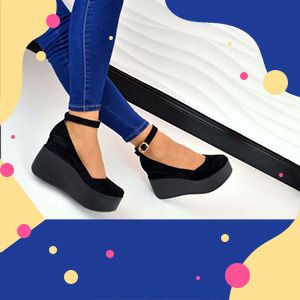 Туфли на танкетке