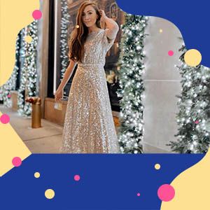 Модные новогодние платья