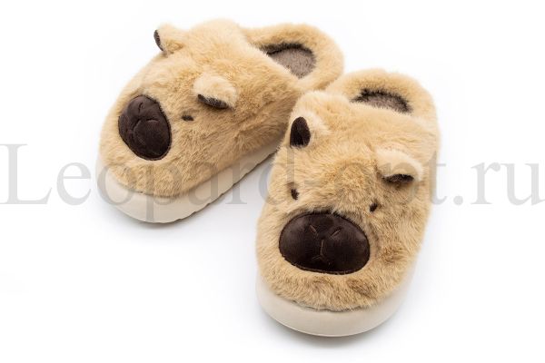 Тапочки домашние женские 2488-D (Brown)