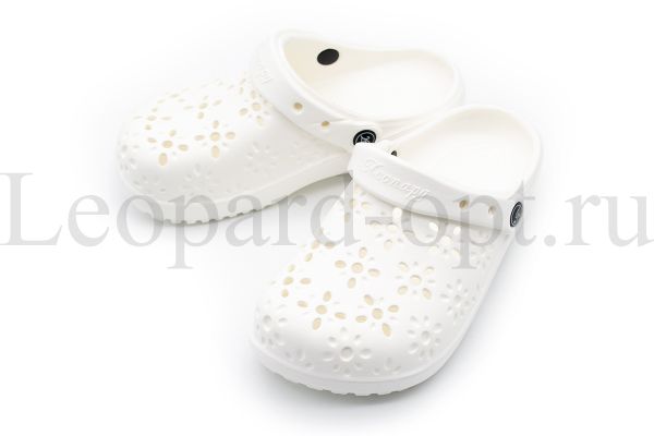 Сабо детские Леопард арт. 2603-M WH