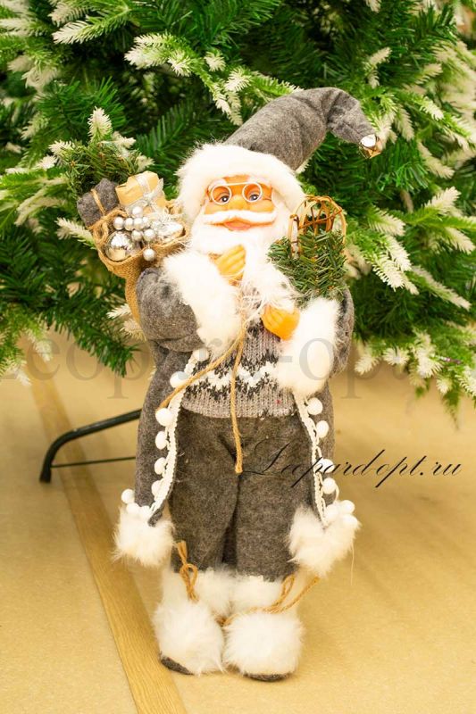 Декоративная фигура «Санта Клаус со снегоступами»