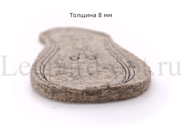 Стельки войлочные Чан-Х B5, 8 мм, 36–45 (150 пар)